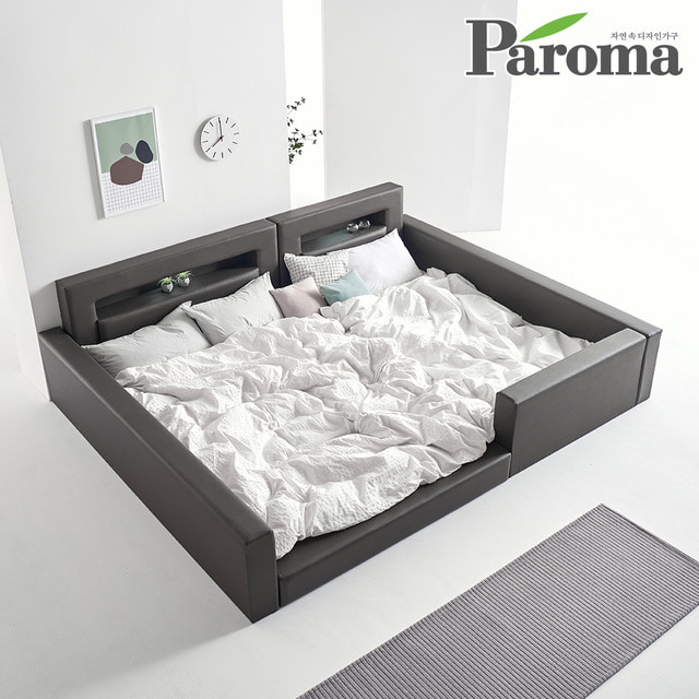 파로마-파로마 디어 LED 저상형 패밀리 가족 침대 E0 SS+Q