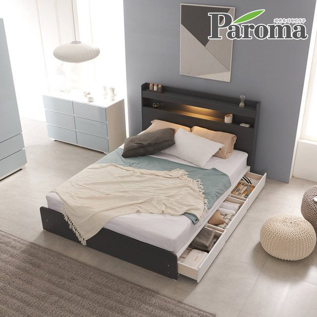 파로마-파로마 아너 LED 침대 하부수납형 3단서랍 슈퍼싱글SS