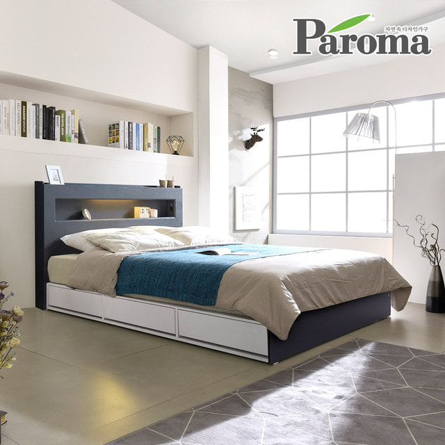 파로마-파로마 마커 LED 침대 하부수납형 3단서랍 슈퍼싱글SS