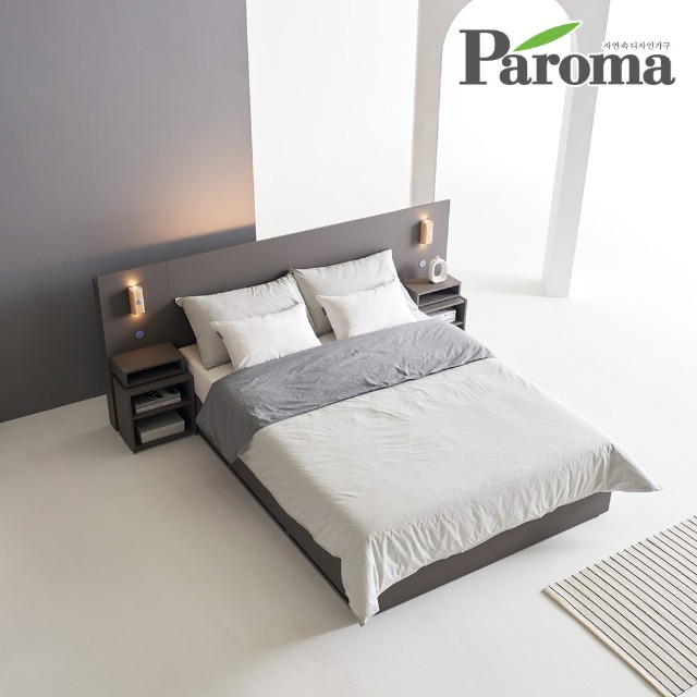 체어렉스-파로마 링크 LED 호텔스타일 통서랍 침대 Q